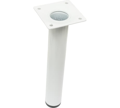 Ножка Tech-Krep металл, круглая, нерегулируемая, D30x200 мм, белая - накл. 152188