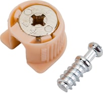 Эксцентриковая стяжка Tech-Krep/Zitar бежевая D20 мм 2 шт. пакет 153888