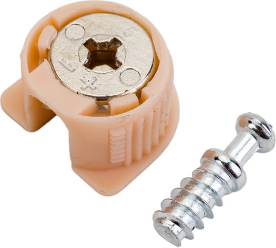 Эксцентриковая стяжка Tech-Krep/Zitar бежевая D20 мм 2 шт. пакет 153888