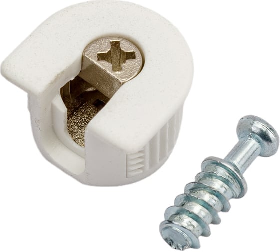 Эксцентриковая стяжка Tech-Krep/Zitar белая D20 мм 2 шт. 153896