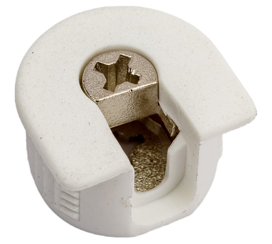 Эксцентриковая стяжка Tech-Krep/Zitar белая D20 мм 2 шт. 153896