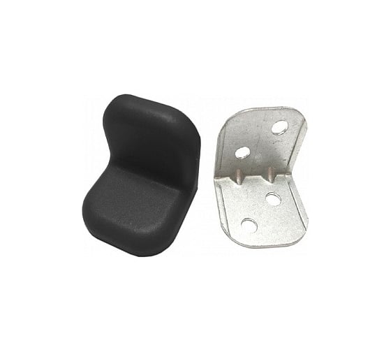 Крепежный уголок с пластиковой крышкой Tech-Krep 20x28 черный 4 шт. пакет 148288