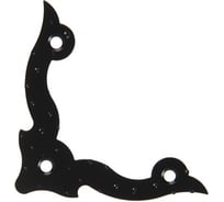 Уголок декоративный фигурный плоский Tech-Krep FRU-70 матовый черный - накл. 148331