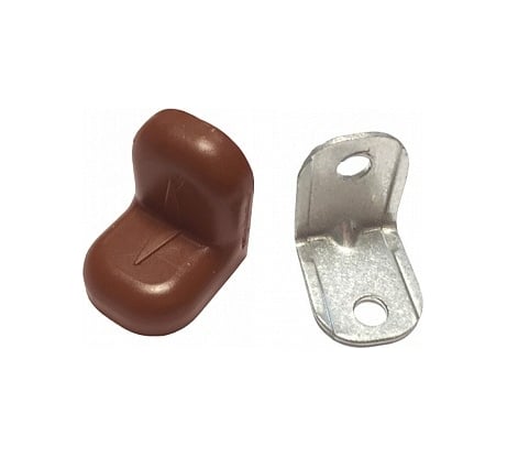 Крепежный уголок с пластиковой крышкой Tech-Krep/Zitar 20x20 орех 4 шт. пакет 148277