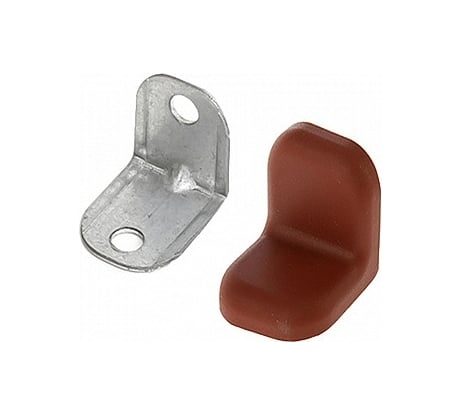 Крепежный уголок с пластиковой крышкой Tech-Krep/Zitar 20x20 красное дерево темное 4 шт. пакет 148275