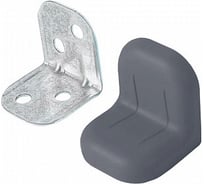 Крепежный уголок с пластиковой крышкой Tech-Krep/Zitar 20x28 серый 4 шт. пакет 148287
