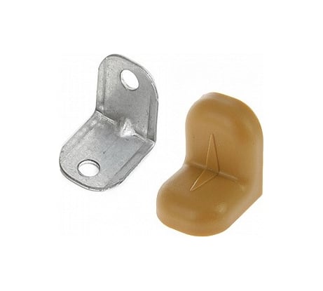 Крепежный уголок с пластиковой крышкой Tech-Krep/Zitar 20x20 темн. вишня 4 шт. пакет 148273