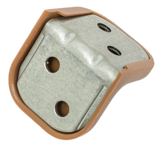 Крепежный уголок с пластиковой крышкой Tech-Krep/Zitar 20x28 ясень 4 шт. пакет 148289