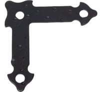 Уголок декоративный прямой плоский Tech-Krep FRS-75 мат. черный - накл. 148328