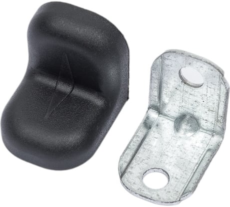 Крепежный уголок с пластиковой крышкой Tech-Krep/Zitar 20x20 черный 4 шт. пакет 147870