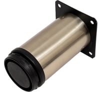 Ножка Tech-Krep металл, круглая, регулируемая, D50x100 мм, сатин - накл. 152416