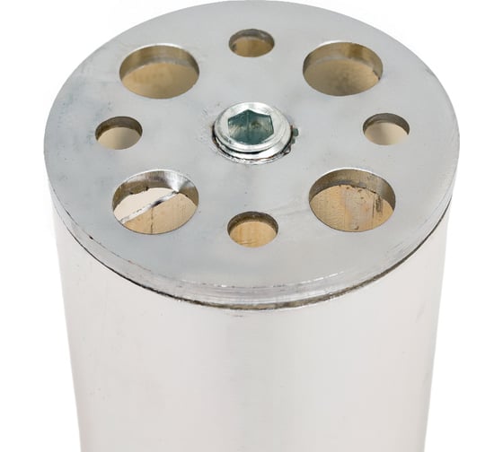Ножка Tech-Krep алюминий, круглая, регулируемая, с конусом, D50x100 мм, хром - накл. 148558