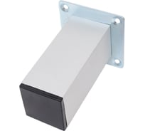 Ножка Tech-Krep алюминий, квадрат, нерегулируемая, 40x40x100 мм, матовый хром - накл. 148579