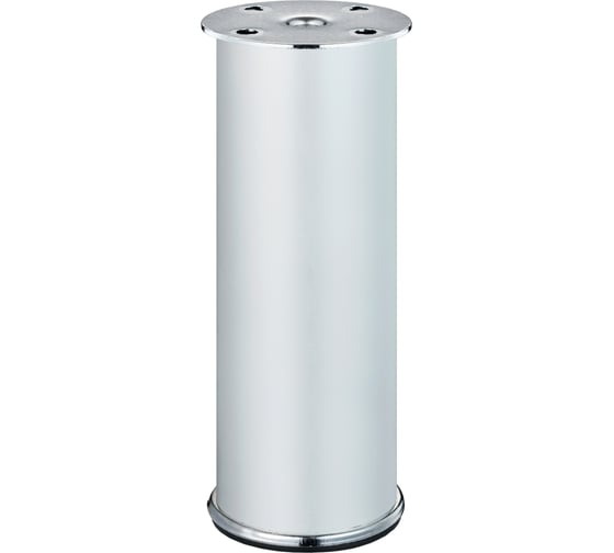 Ножка Tech-Krep алюминий, круглая, регулируемая, D50x80 мм, матовый хром - накл. 148552