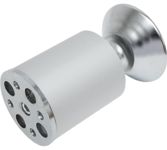 Ножка Tech-Krep алюминий, круглая, регулируемая, с конусом, D50x100 мм, матовый хром - накл. 148556