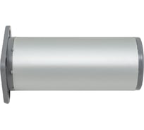 Ножка Tech-Krep алюминий, круглая, регулируемая, сверху, D40x100 мм, матовый хром - накл. 127772
