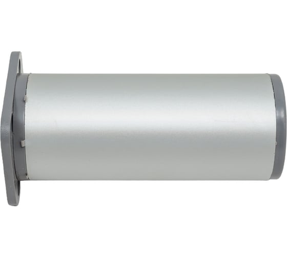 Ножка Tech-Krep алюминий, круглая, регулируемая, сверху, D40x100 мм, матовый хром - накл. 127772