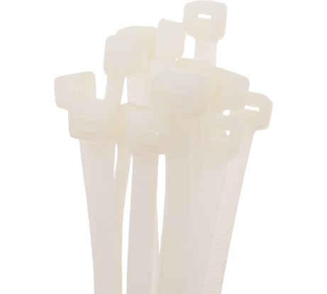 Комплект пластиковых хомутов PATRON 4.8x350 мм, 100 шт, нейлон, белые P48350W