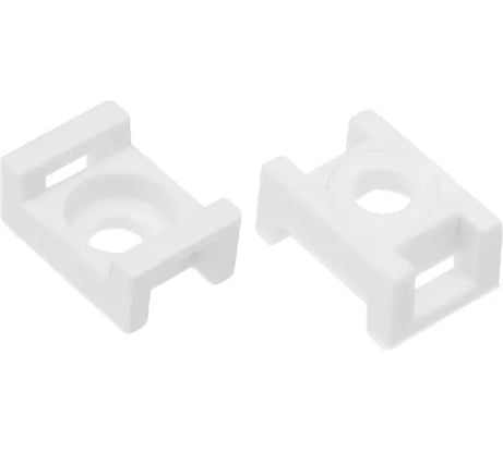 Площадка под хомут DM PLAST белая, 23x16 мм, 100шт, полиамид P2dm