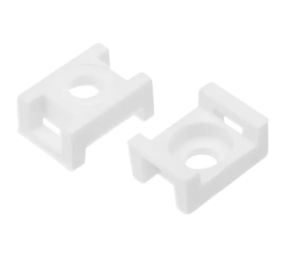 Площадка под хомут DM PLAST белая, 23x16 мм, 100шт, полиамид P2dm