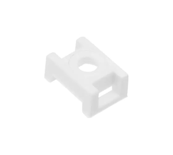 Площадка под хомут DM PLAST белая, 23x16 мм, 100шт, полиамид P2dm