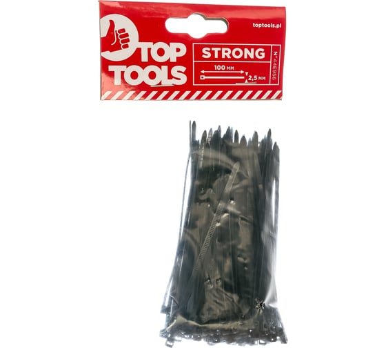Хомуты (2.5 x 100 мм, 100 штук) Top Tools 44E956