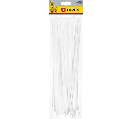 Хомуты (4.8 x 370 мм, 75 штук) TOPEX 44E981