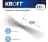 Хомуты пластиковые стяжки KROFT 250 мм 100 шт Белые 203051 3