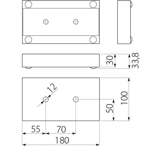 Ножка GTV MDN927 хром NM-MDN927-01
