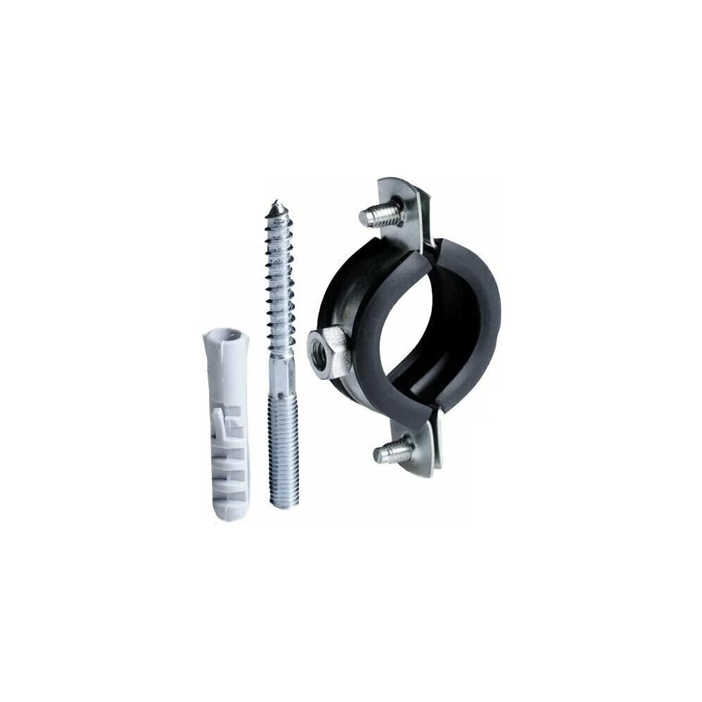 Стальной хомут Rvc (20-25) 1/2", с резиновым уплотнителем и крепежом ...