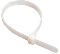 Нейлоновая усиленная стяжка Rucelf белая 4,8х300 мм, уп. 100шт. СТУ-300-Б