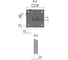 Потолочная стойка Система КМ 300 мм LO1084 PST300 2