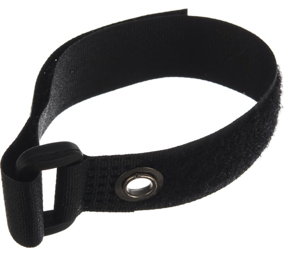 Стяжки велькро FORTISFLEX КСВ-О 20х300 черные 75062