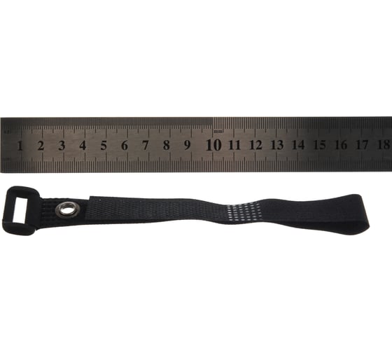 Стяжки велькро FORTISFLEX КСВ-О 20х300 черные 75062