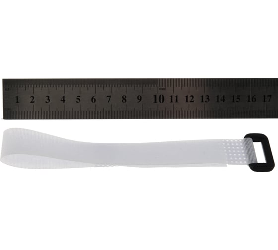 Стяжки велькро FORTISFLEX КСВ-П 20х300 белые 75034