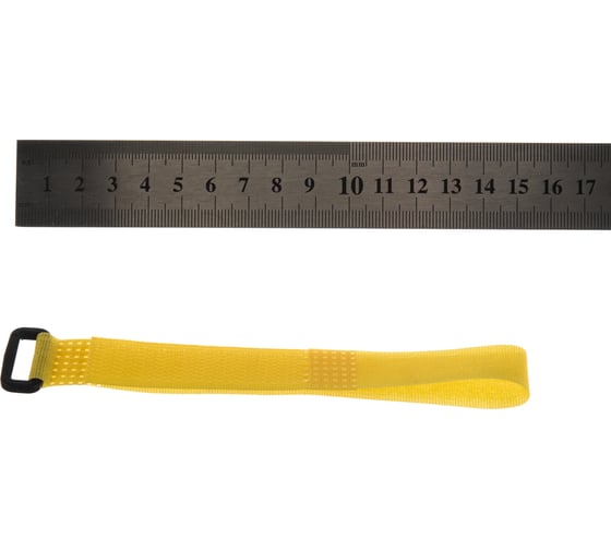 Стяжки велькро FORTISFLEX КСВ-П 20х300 желтые 75037