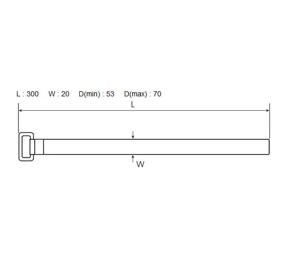 Стяжки велькро FORTISFLEX КСВ-П 20х300 красные 75038