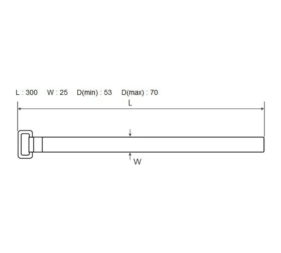 Стяжки велькро FORTISFLEX КСВ-П 25х300 красные 75050