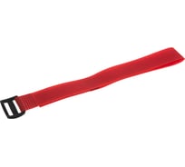 Стяжки велькро FORTISFLEX КСВ-П 25х450 красные 75056