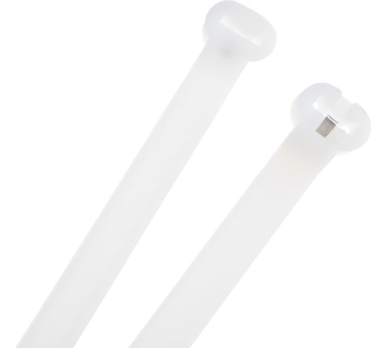 Нейлоновые стяжки FORTISFLEX КСЗ 10х600 белые 100 шт. 74111