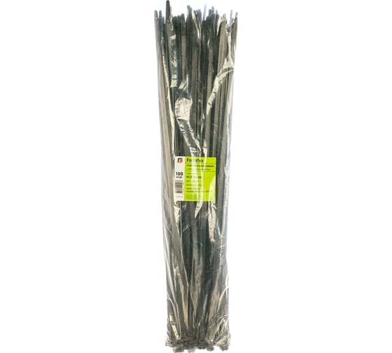 Нейлоновые стяжки FORTISFLEX КСЗ 10х600 черные 74115