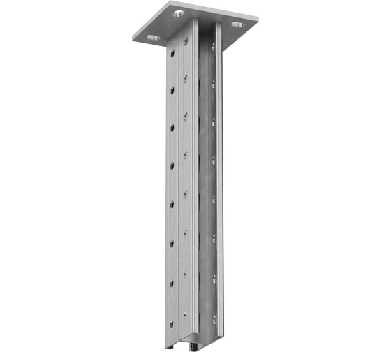 Двойная усиленная страт-стойка Система КМ 41х41 мм, L1000 мм, s: 2,5 мм, тройная перфорация, HD LO37379 2PSTPH41-1000 3P HD 1