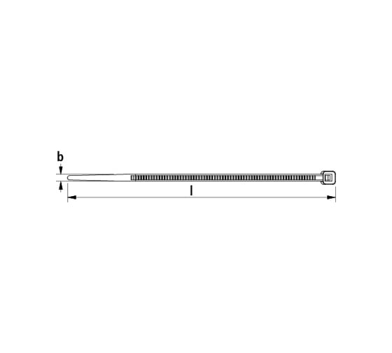 Кабельная прозрачная стяжка  Fischer BN 2.5X200 100 шт. 87480