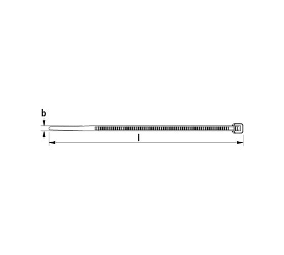 Кабельная стяжка Fischer UBN 4.6X200 устойчивая к УФ 100 шт. 87494
