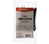 Кабельная стяжка Fischer UBN 2.5X100 устойчивая к УФ 100 шт. 87488