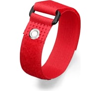 Велькро стяжки FORTISFLEX КСВ-О 25х450 красный 75065