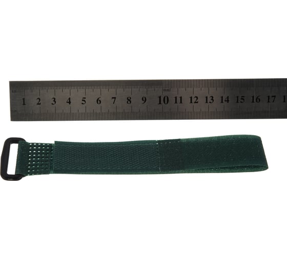 Велькро стяжки FORTISFLEX КСВ-П 25х300 зеленый 75048