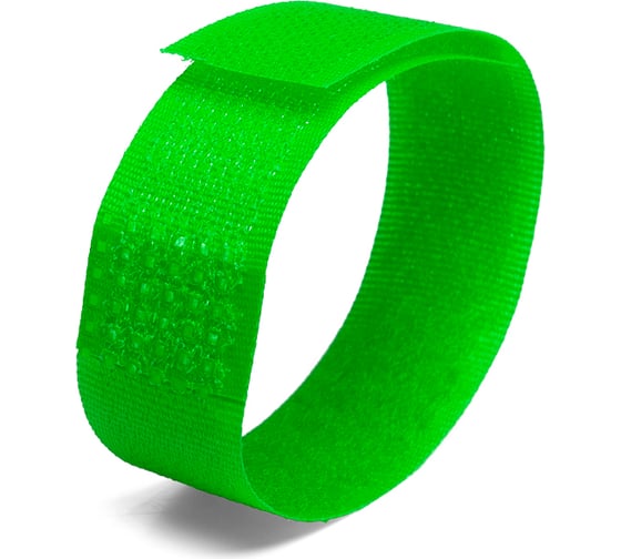 Велькро стяжки FORTISFLEX КСВ-У 20х200 зеленый 77925 1
