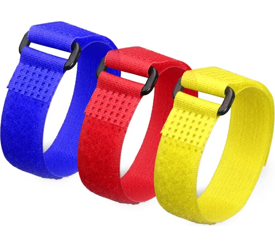Стяжки велькро в наборе FORTISFLEX КСВ-Н 20х450 12 шт 77930