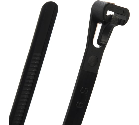 Нейлоновые стяжки FORTISFLEX КСР 7.5х200 черный 100 штук 63284